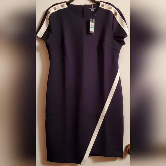 Tommy Hilfiger Dresses & Skirts - Tommy Hilfiger Navy Dress with White Stripes